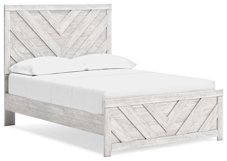 Cayboni Full Panel Bed with Dresser and Nightstand