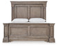 Blairhurst California King Panel Bed with Mirrored Dresser, Chest and 2 Nightstands