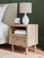 Cielden King Panel Bed with Mirrored Dresser and Nightstand