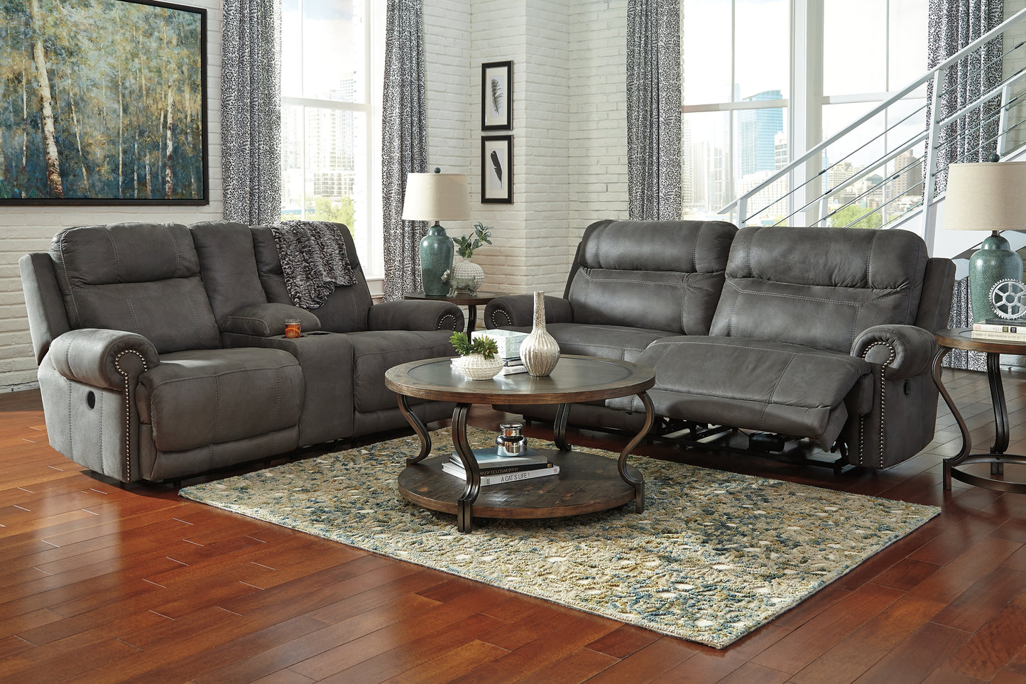 Austere DBL Rec Loveseat w/Console