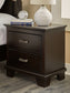 Covetown Full Panel Bed with Mirrored Dresser and 2 Nightstands