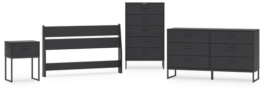 Socalle Full Panel Headboard with Dresser, Chest and Nightstand