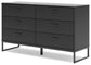 Socalle Queen Panel Headboard with Dresser and 2 Nightstands