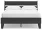 Socalle Full Panel Platform Bed with Dresser and 2 Nightstands