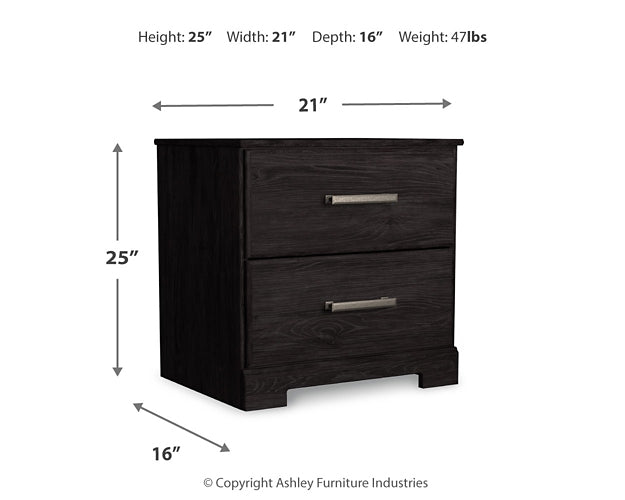 Belachime Full Panel Bed with Mirrored Dresser, Chest and 2 Nightstands